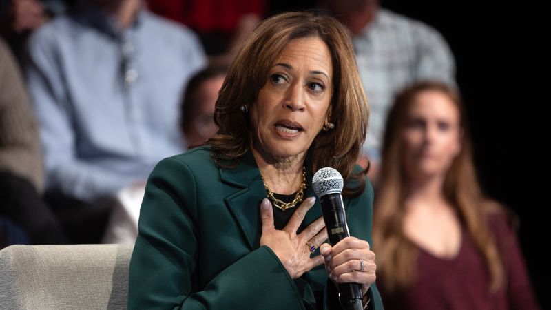 Harris voices support for $15 minimum wage to draw contrast with Trump