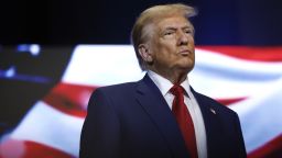 Donald Trump en Christ Chapel el 23 de octubre de 2024 en Zebulon, Georgia.