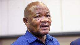 SOWETO, SOUTH AFRICA - OCTOBER 25: Police Minister Senzo Mchunu during the court appearance of the 24-year-old Mozambican national charged with rape at the Protea Magistrate's Court on October 25, 2024 in Soweto, South Africa. It is reported that 24-year-old Mozambican national Phethe Simiao was charged for the rape and the murder of Amantle Samane (6). (Photo by Sharon Seretlo/Gallo Images via Getty Images)
