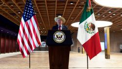 US ambassador to Mexico Ken Salazar speaks during a press conference on bilateral relations at the new US embassy in Mexico City on October 29, 2024. (Photo by STRINGER / AFP) (Photo by STRINGER/AFP via Getty Images)