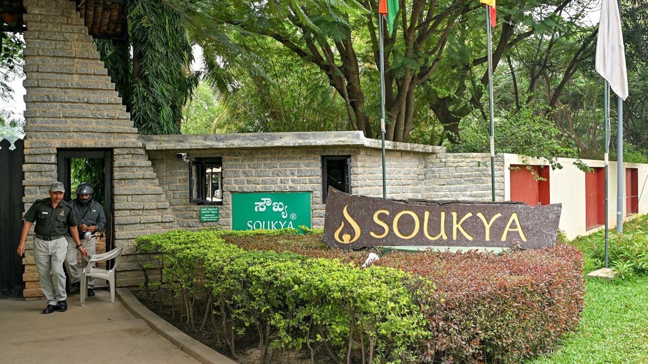 File photograph of the Soukya International Holistic Health Centre in Bengaluru on October 30, the wellness center reportedly visited by King Charles III and Queen Camilla in recent days. 