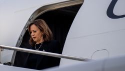 HARRISBURG, PENNSYLVANIA - OCTOBER 30: Democratic presidential nominee, U.S. Vice President Kamala Harris arrives at Harrisburg International Airport to attend a rally at the Pennsylvania Farm Show Complex & Expo Center on October 30, 2024 in Harrisburg, Pennsylvania. With less than a week remaining before Election Day, Harris is in the battleground swing state of Pennsylvania while campaigning against Republican presidential nominee, former U.S. President Donald Trump. (Photo by Andrew Harnik/Getty Images)