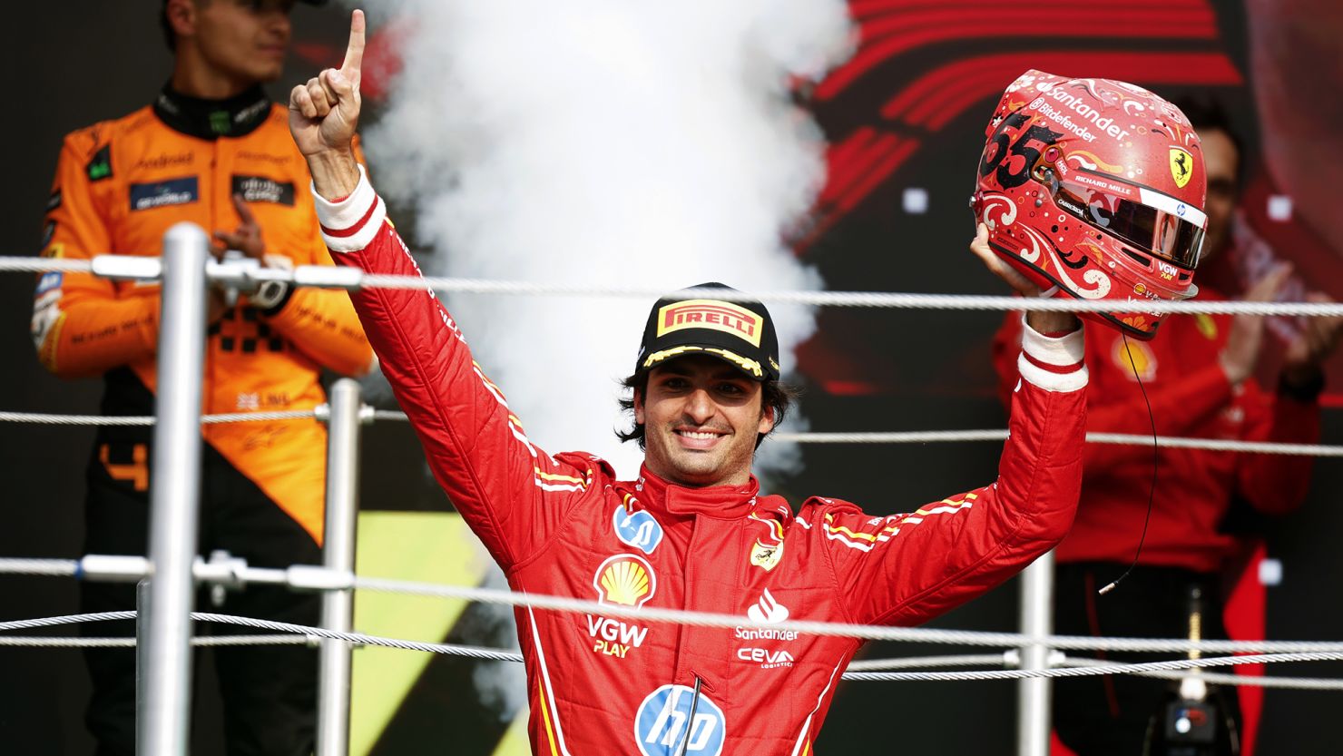 Carlos Sainz wins Mexican Grand Prix as penalties for Max Verstappen cut into championship lead