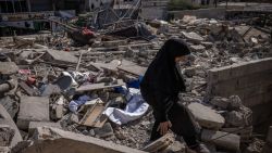 SIDON, LEBANON - OCTOBER 30: A resident walks through the rubble of a house that was destroyed in an Israeli airstrike a day earlier on October 30, 2024 in Sidon, also known as Saida, Lebanon. The Lebanese health ministry reported that six people died yesterday in an airstrike on Haret Saida, east of Sidon. (Photo by Ed Ram/Getty Images)