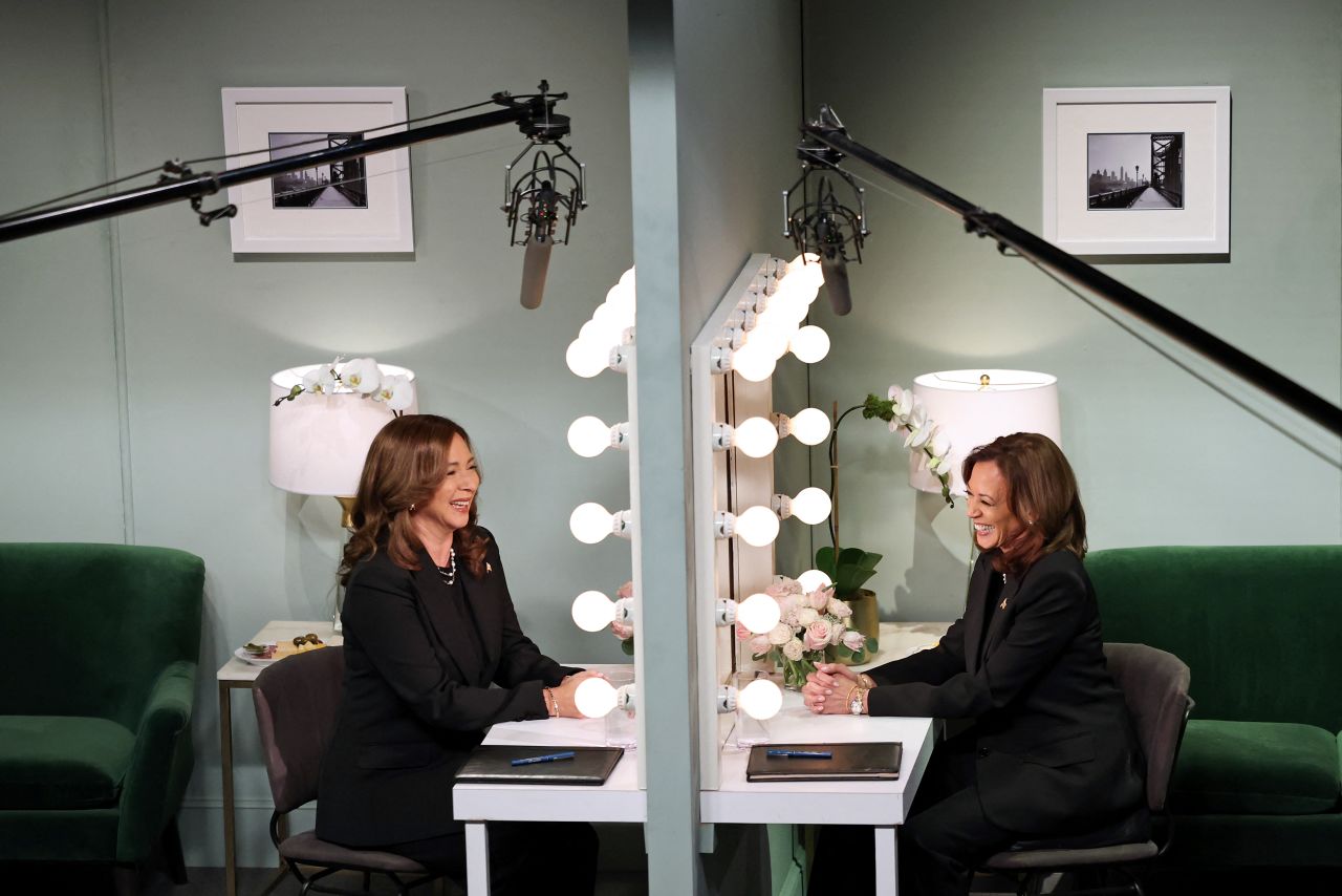 Vice President Kamala Harris and actress Maya Rudolph participate in the "Saturday Night Live" cold open in New York on November 2.