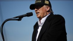 ALBUQUERQUE, NEW MEXICO - OCTOBER 31: Republican presidential nominee, former U.S. President Donald Trump holds a campaign rally at Albuquerque International Sunport on October 31, 2024 in Albuquerque, New Mexico. With less than a week until Election Day, Trump is campaigning for re-election in New Mexico and the battleground states of Nevada and Arizona on Thursday. (Photo by Chip Somodevilla/Getty Images)