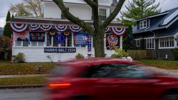 MILWAUKEE, WISCONSIN - NOVEMBER 5: A home is decorated to support Vice President Kamala Harris' presidential run on November 5, 2024 in Milwaukee, Wisconsin. Americans cast their ballots today in the presidential race between Republican nominee former President Donald Trump and Democratic nominee Vice President Kamala Harris, as well as multiple state elections that will determine the balance of power in Congress. (Photo by Andy Manis/Getty Images)