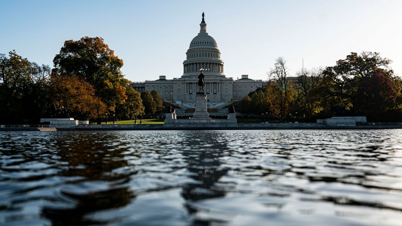 The US Capitol is seen in Washington, DC, on Wednesday.