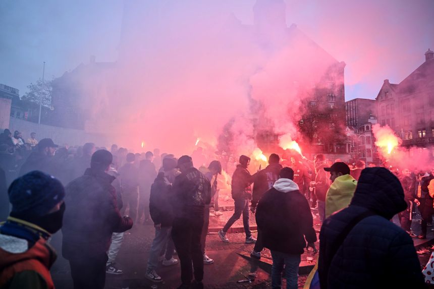 Fan behavior was the focus of the match between Maccabi and Ajax last season.