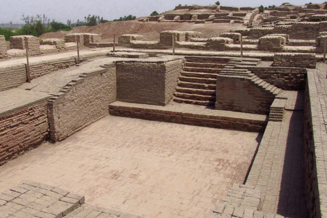 The Great Bath, one of the most well-known stuctures of Mohenjo-Daro archeological site.