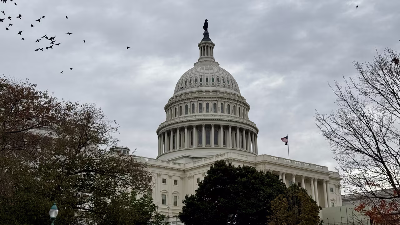 The Capitol is seen in Washington, DC, on November 10.