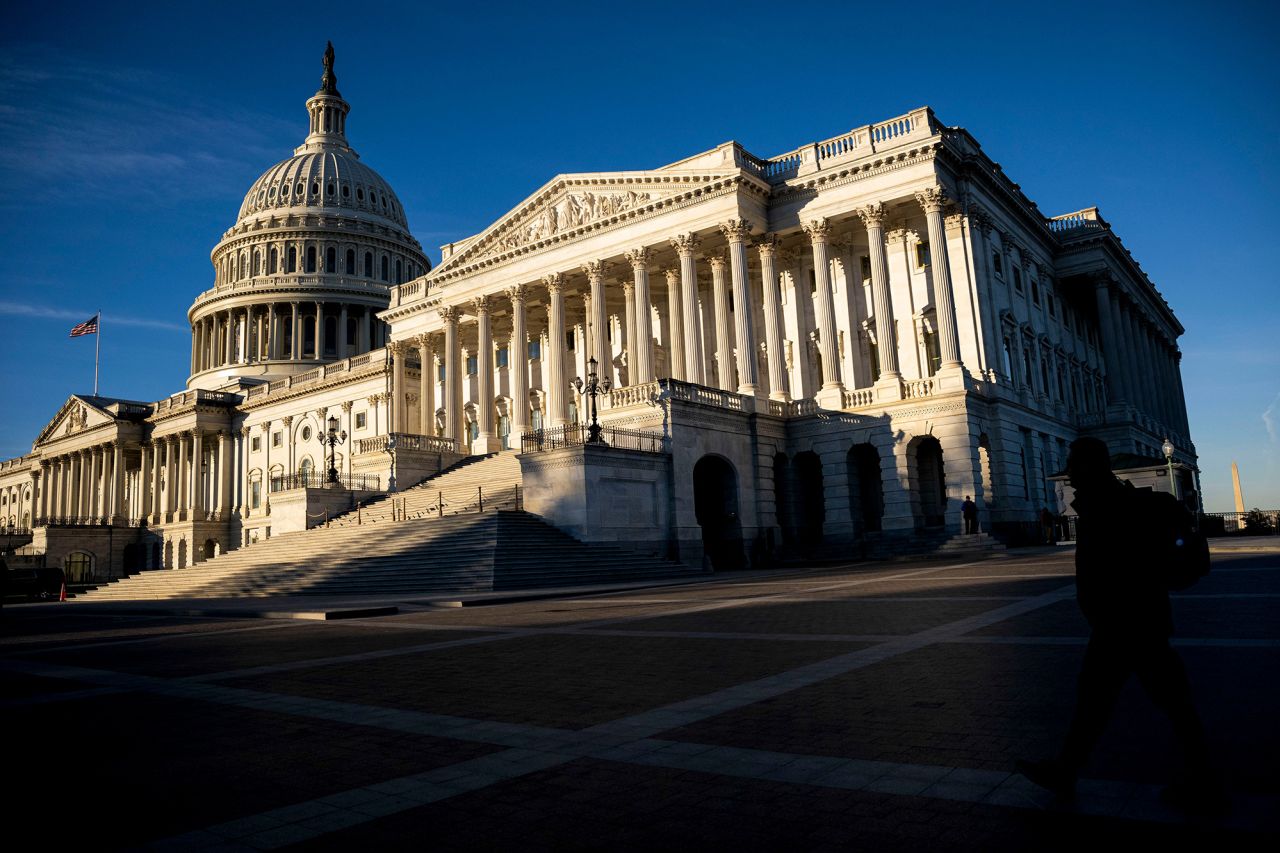 The US Capitol building in Washington, on Wednesday, November 13.