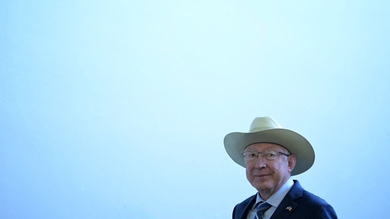 US ambassador to Mexico Ken Salazar poses for a picture before a press conference at his residence in Mexico City on November 13, 2024. (Photo by YURI CORTEZ / AFP) (Photo by YURI CORTEZ/AFP via Getty Images)