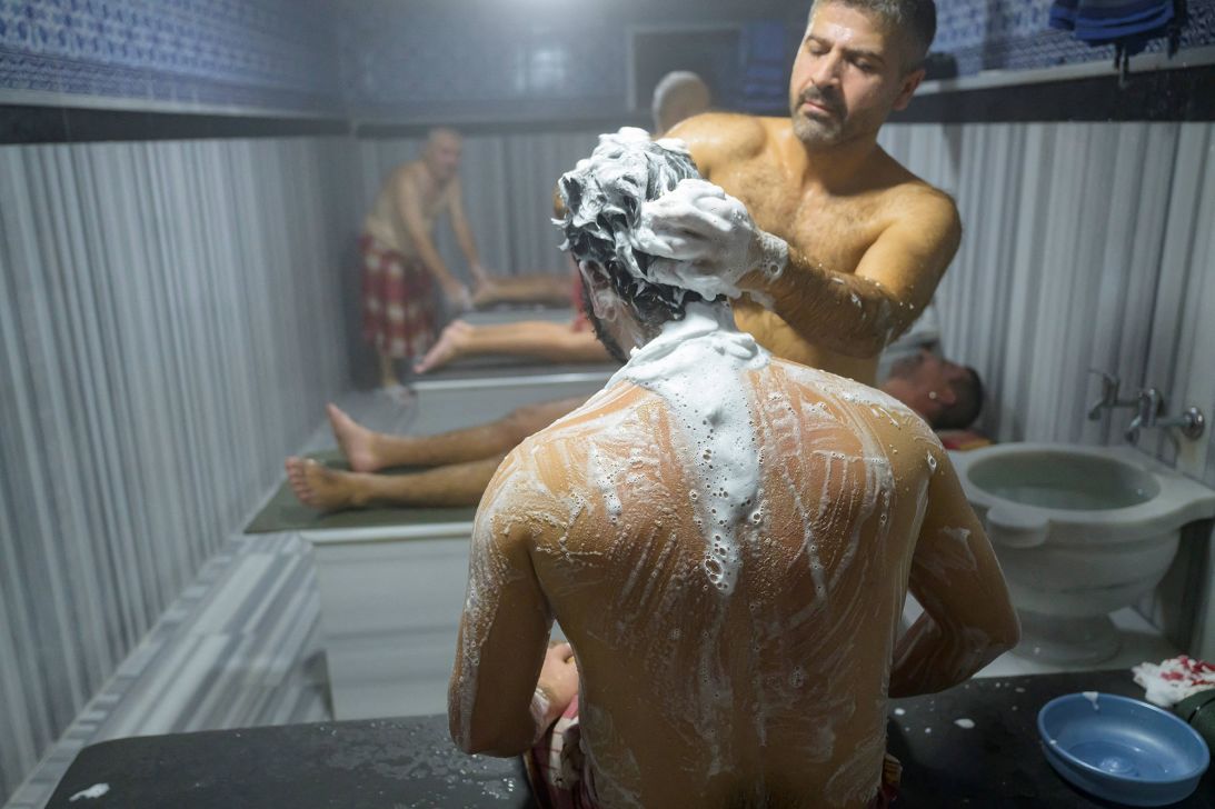 There are no actual baths in Turkish baths. Instead an attendant washes you from head to toe.