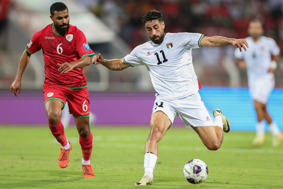 Dabbagh represents the Palestinian national team against Oman in November.