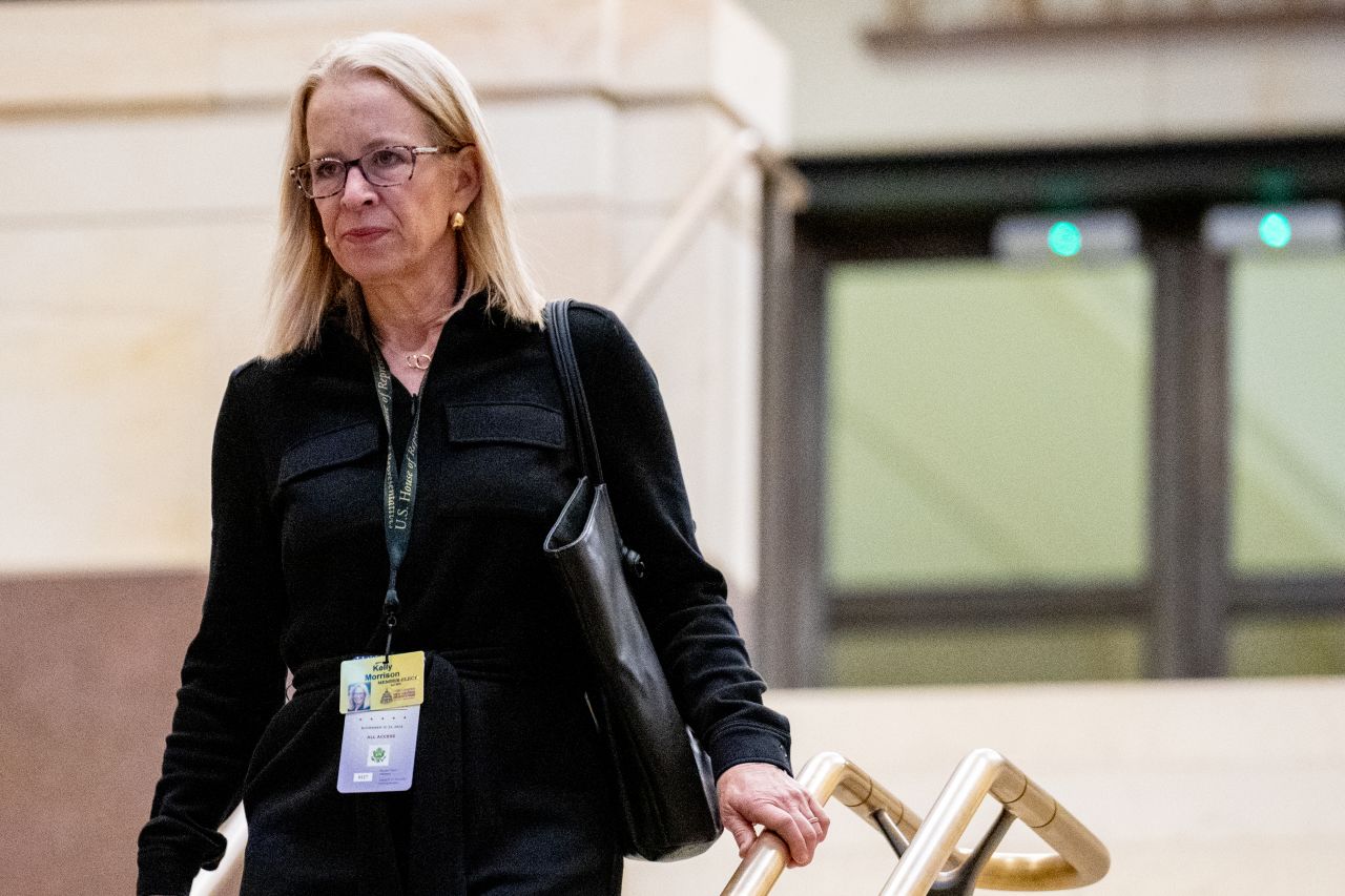 Rep. Kelly Morrison, pictured in 2024, called Saturday's shootings "an act of political violence."