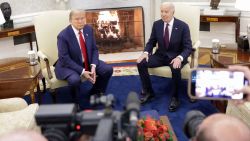 WASHINGTON, DC - NOVEMBER 13: U.S. President Joe Biden meets with U.S. President-elect Donald Trump in the Oval Office at the White House on November 13, 2024 in Washington, DC. President Biden continued the tradition inviting the newly-elected president to meet at the White House after Trump won the presidential election on November 5. (Photo by Alex Wong/Getty Images)