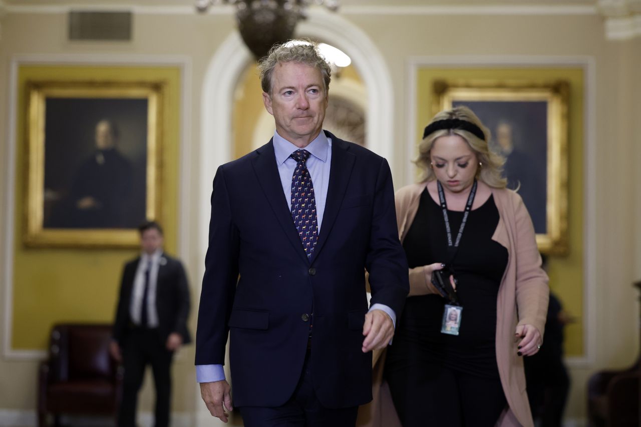 Sen. Rand Paul is pictured at the Capitol in Washington, DC, on November 13.