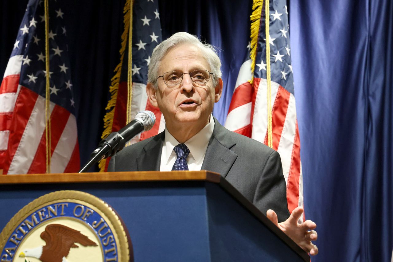 Attorney General Merrick Garland addresses members of the US Attorney's Office for the Southern District of New York on Monday in New York City.