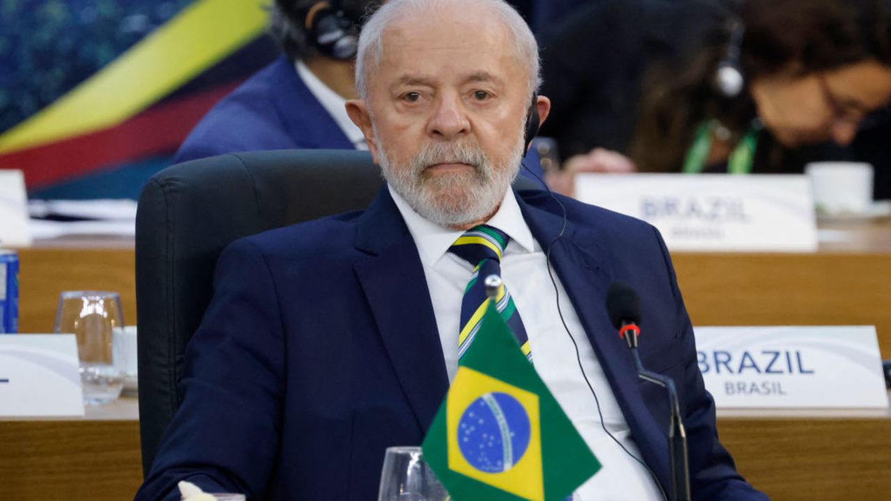 Brazil's President Luiz Inacio Lula da Silva looks on during the second session of the G20 Leaders' Meeting in Rio de Janeiro, Brazil, on November 18, 2024. (Photo by Ludovic MARIN / AFP) (Photo by LUDOVIC MARIN/AFP via Getty Images)