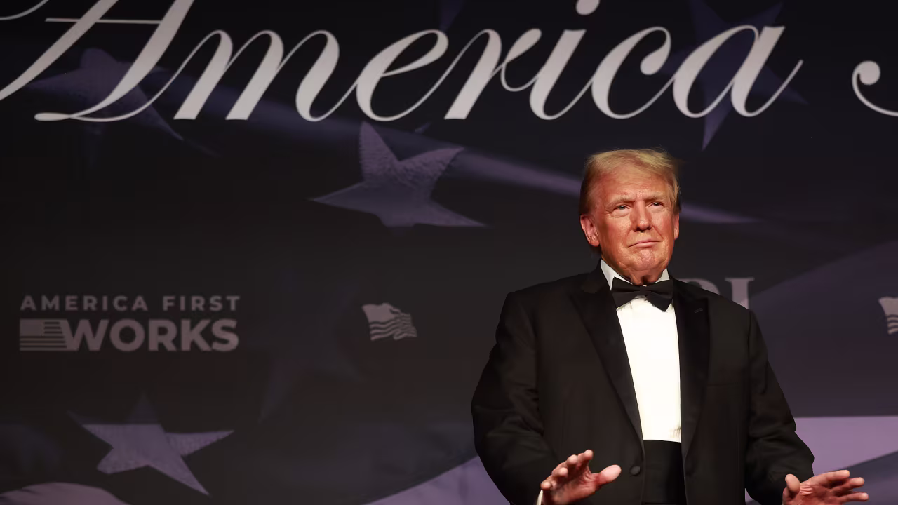 President-elect Donald Trump attends the America First Policy Institute Gala held at Mar-a-Lago on Thursdaym, November 14,  in Palm Beach, Florida.