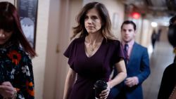 WASHINGTON, DC - NOVEMBER 19: Rep. Nancy Mace (R-SC) speaks to reporters as she heads to a House Republican Caucus meeting on Capitol Hill on November 19, 2024 in Washington, DC. As Rep.-elect Sarah McBride (D-DE) is set to join the House as the first openly transgender member of Congress, Mace has introduced a resolution to ban transgender women from using female bathrooms in the Capitol. (Photo by Andrew Harnik/Getty Images)