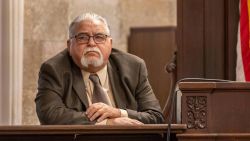 Former Kansas City, Kansas, police detective Roger Golubski testified Oct. 24, 2022, at the Wyandotte County courthouse during a hearing for two prisoners who claim they are innocent of a 1997 murder. (Emily Curiel/The Kansas City Star/Tribune News Service via Getty Images)