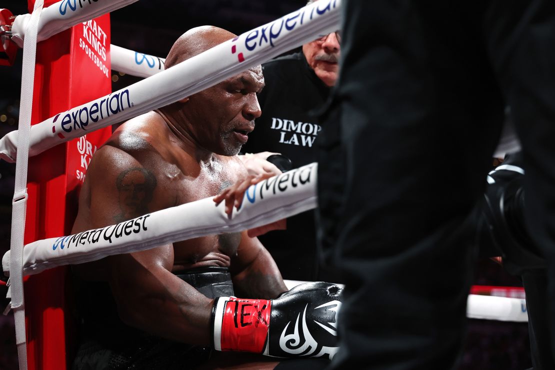 Tyson made his return to professional boxing after 19 years away.