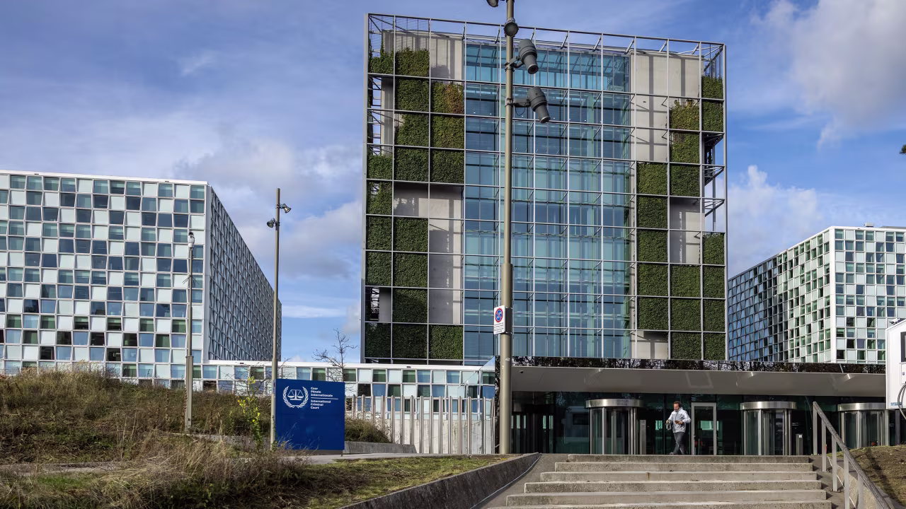 The International Criminal Court (ICC) building is seen on November 21 in The Hague, Netherlands.