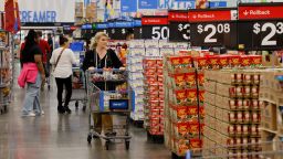 Walmart's sales are surging and its gaining market share.