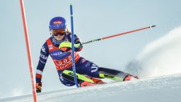 GURGL, AUSTRIA - NOVEMBER 23: Mikaela Shiffrin of Team United States takes 1st place during the Audi FIS Alpine Ski World Cup Women's Slalom on November 23, 2024 in Gurgl, Austria. (Photo by Millo Moravski/Agence Zoom/Getty Images)