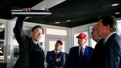 Elon Musk gives a tour to U.S. President-elect Donald Trump and lawmakers of the control room before the launch of the sixth test flight of the SpaceX Starship rocket on November 19, 2024 in Brownsville, Texas. SpaceX’s billionaire owner, Elon Musk, a Trump confidante, has been tapped to lead the new Department of Government Efficiency alongside former presidential candidate Vivek Ramaswamy.