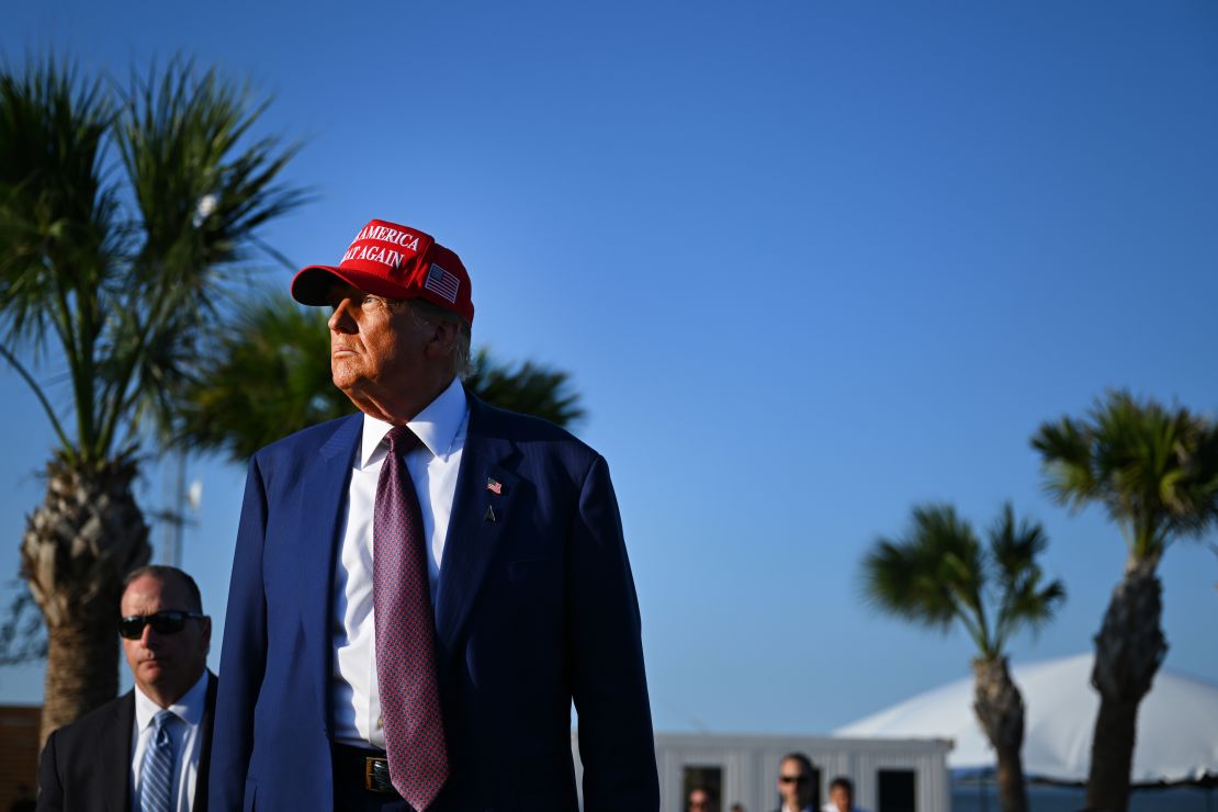 President-elect Donald Trump attends a SpaceX launch in Brownsville, Texas, on November 19.