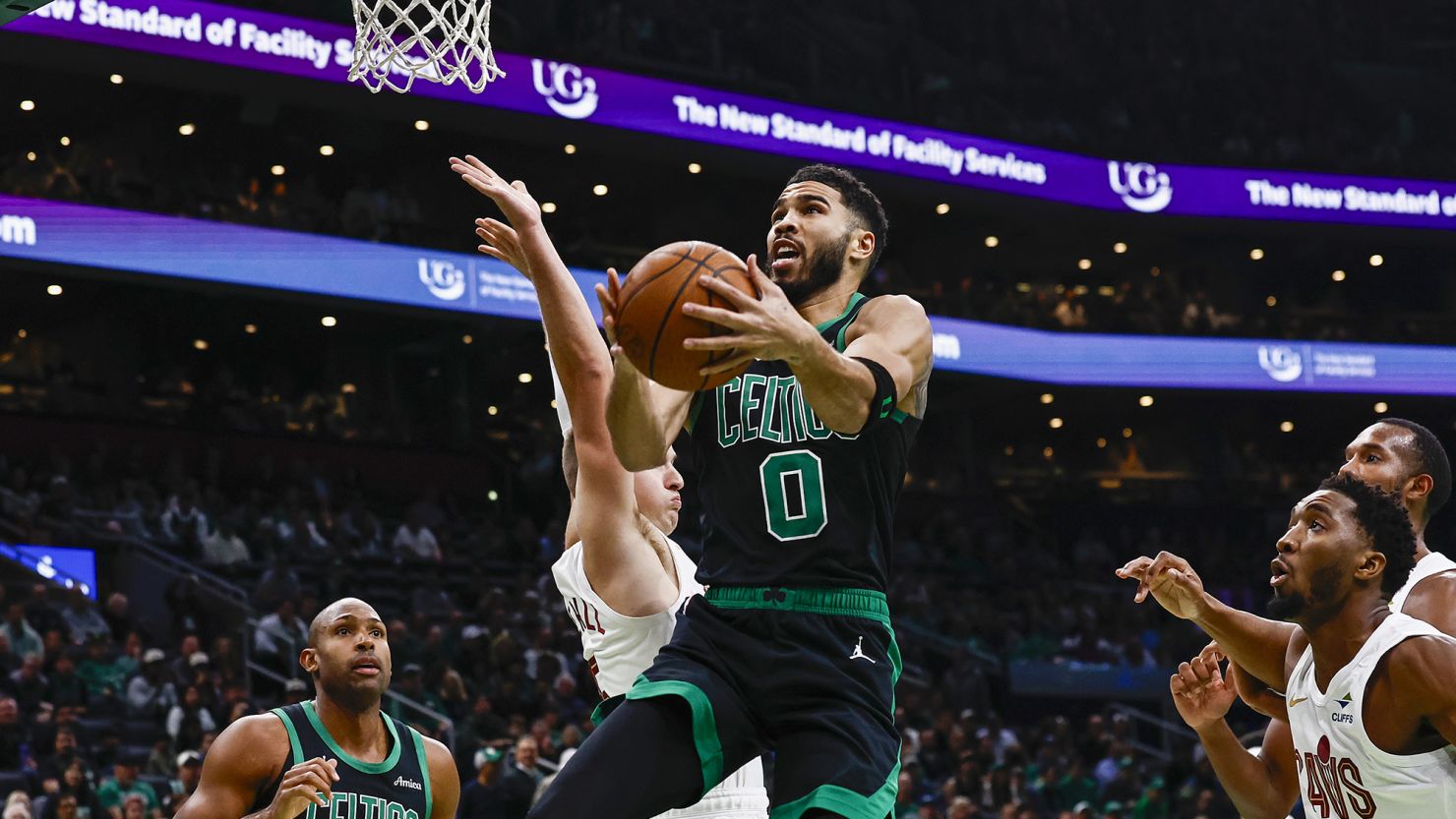 Boston Celtics end Cleveland Cavaliers' unbeaten start to the 