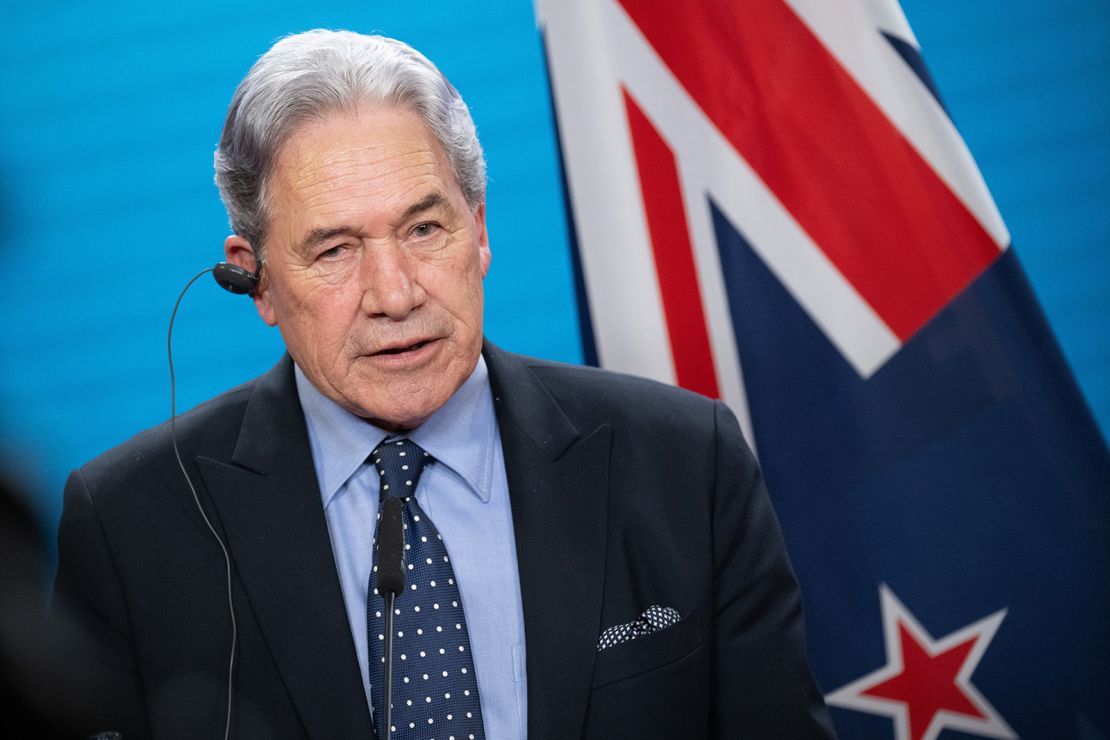 Winston Peters, Deputy Prime Minister and Foreign Minister of New Zealand, in Berlin on November 28, 2024.