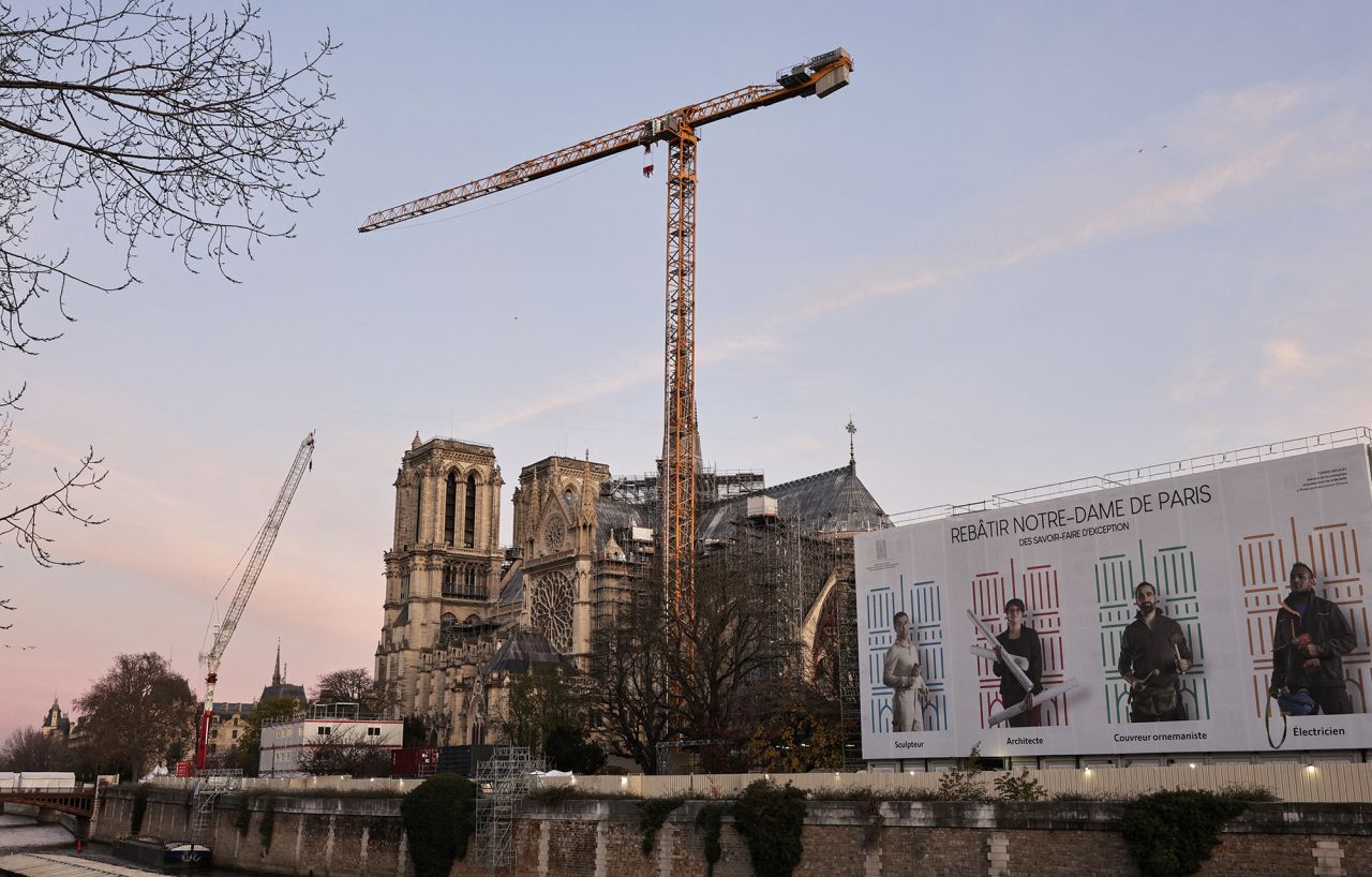 Notre Dame cathedral in Paris, France, on November 29.