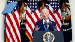 WASHINGTON, DC - NOVEMBER 26: U.S. President Joe Biden delivers remarks from the Rose Garden at the White House on November 26, 2024 in Washington, DC. Biden spoke on a ceasefire deal between Israel and Hezbollah.  (Photo by Kevin Dietsch/Getty Images)