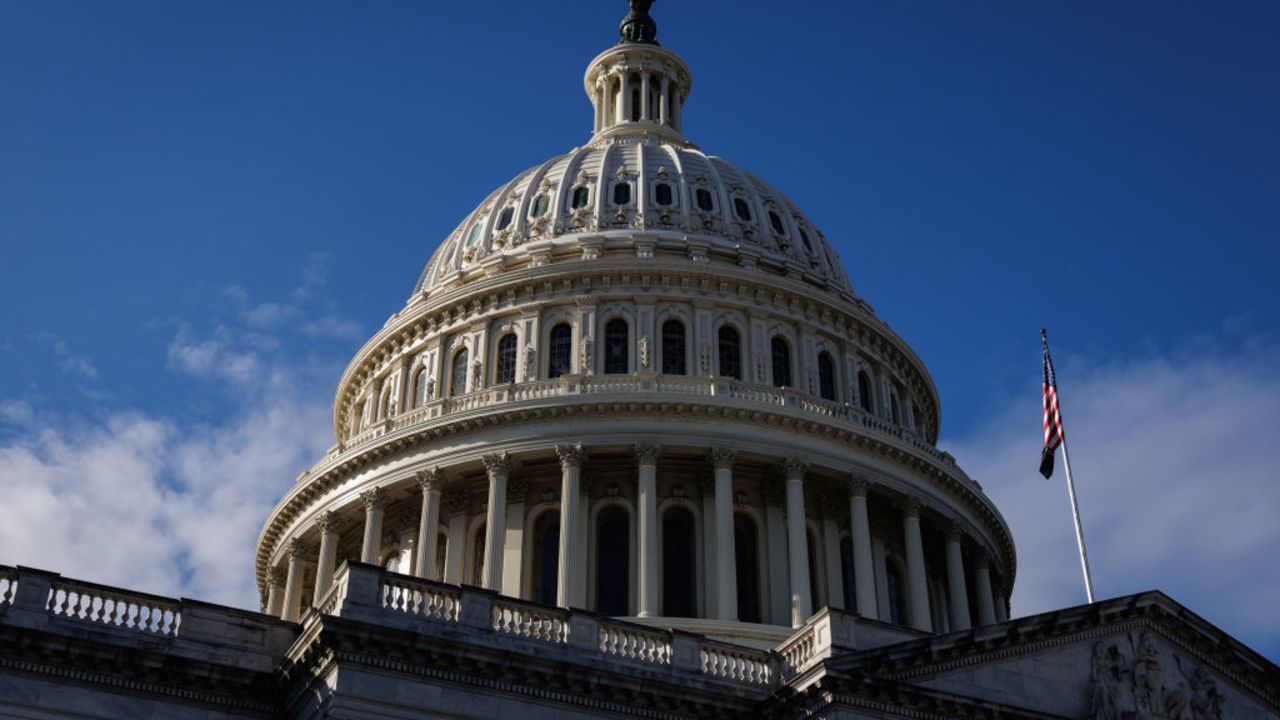 WASHINGTON, DC - DECEMBER 2: The U.S. Capitol Building is seen on December 2, 2024 in Washington, DC. Many of President elect Trumps cabinet nominees are meeting with Senators this week as they return to Capitol Hill from the Thanksgiving holiday. (Photo by Samuel Corum/Getty Images)