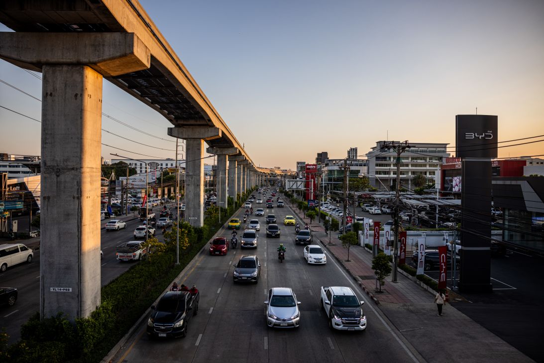 A BYD EV dealership is seen on November 30, 2024, in Bangkok, Thailand. A BYD EV dealership is seen on November 30, 2024, in Bangkok, Thailand.
