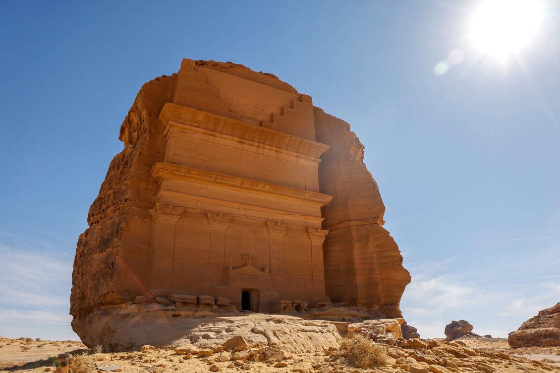 The explorer is looking forward to reaching the northwestern Saudi city of AlUla, which is home to the  Qasr al-Farid tomb.