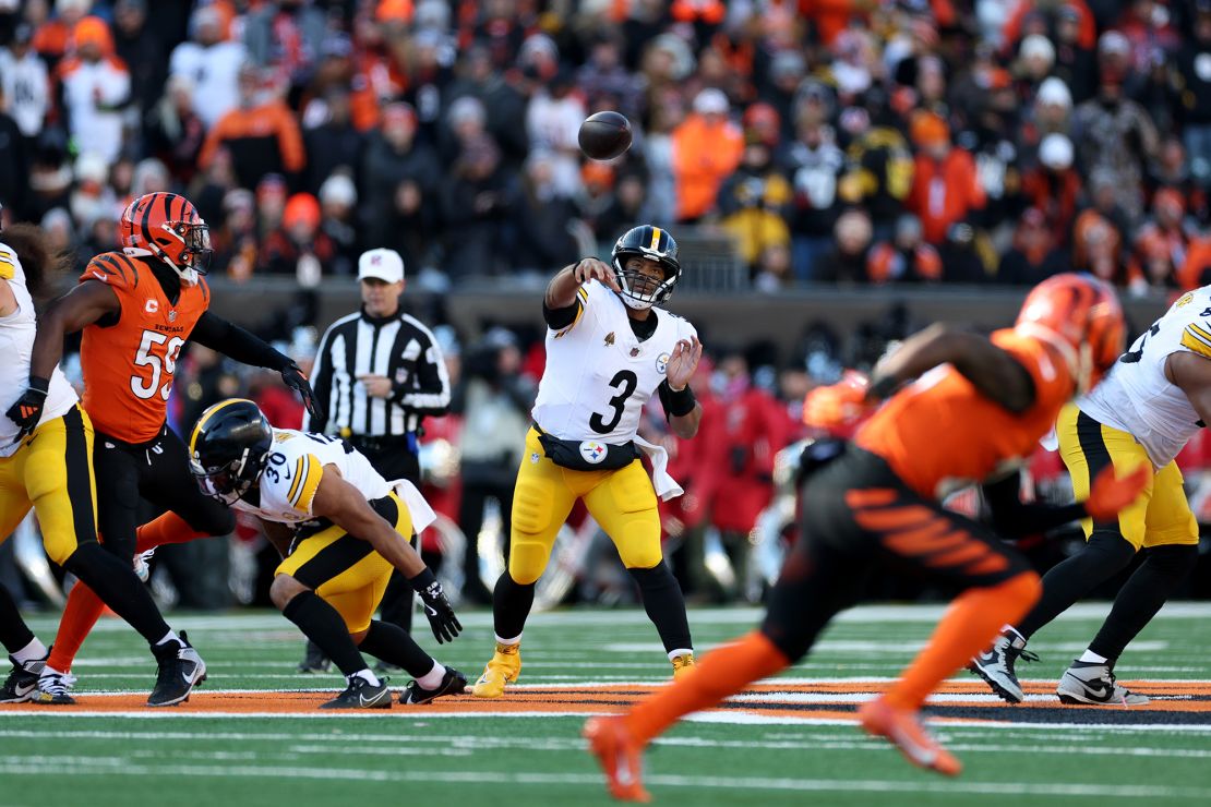 Wilson has thrown 12 touchdowns and three interceptions in his seven games with the Steelers.