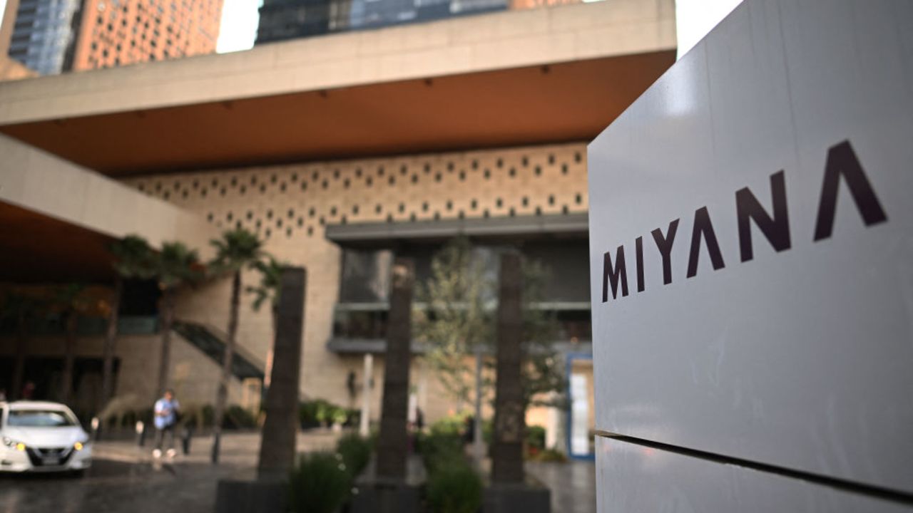 The entrance of the Miyana Shopping centre in Polanco is pictured in Mexico City on December 5, 2024. According to local authorities, a man was shot dead in Miyana shopping centre in Polanco, one of the most luxurious neighborhoods in Mexico City, which prompted an alert from the United States embassy to its citizens in the Mexican capital. (Photo by CARL DE SOUZA / AFP) (Photo by CARL DE SOUZA/AFP via Getty Images)