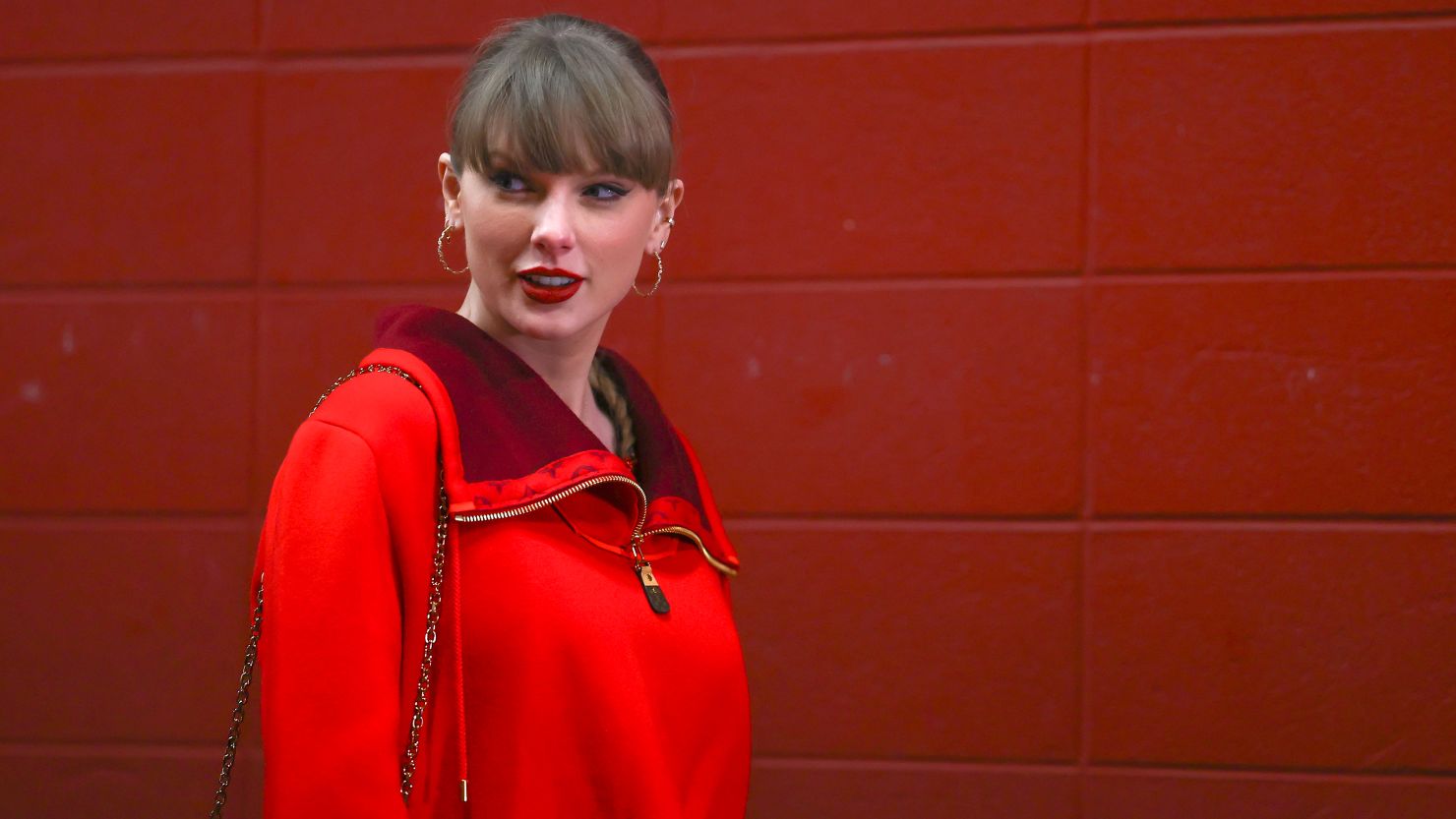Taylor Swift at Arrowhead Stadium in Kansas City in November.