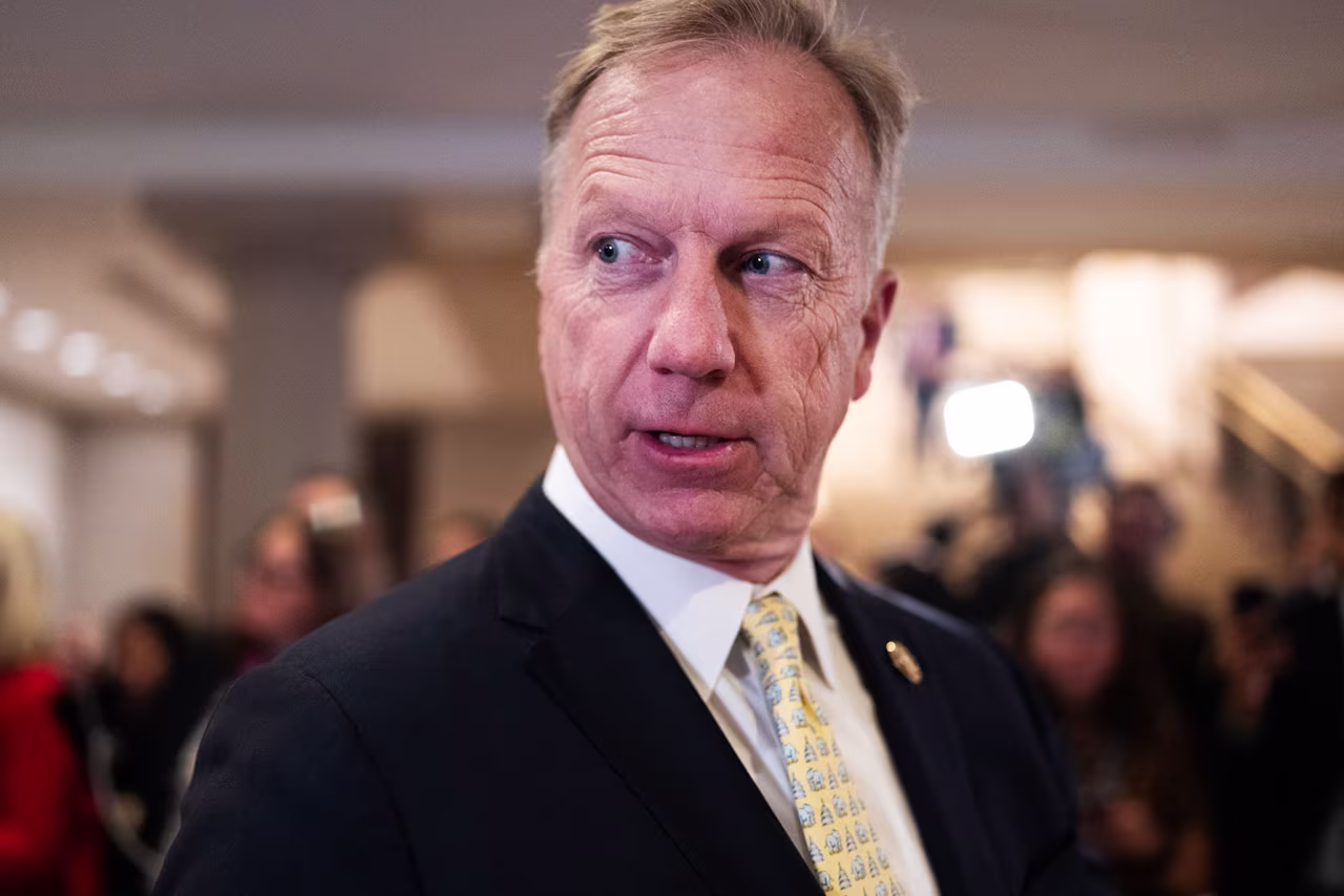 Rep. Kevin Hern arrives to a meeting in the Capitol Visitor Center on December 5, 2024.