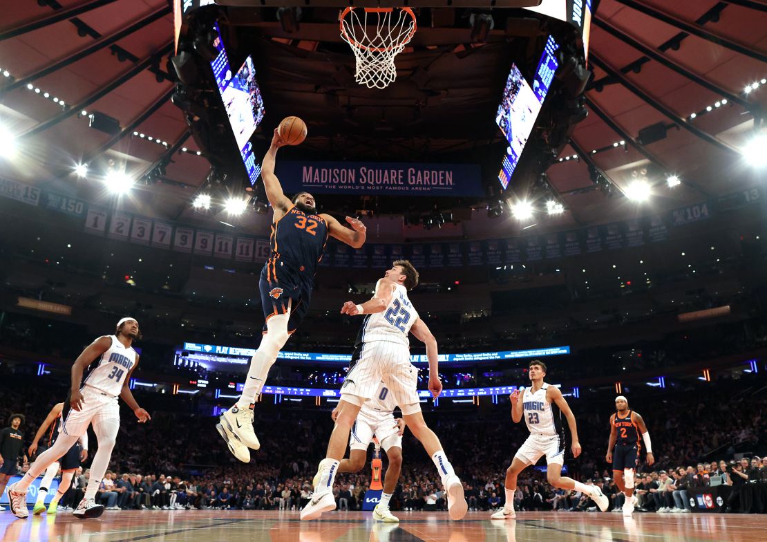 Karl-Anthony Towns powered the Knicks to victory over the Magic.