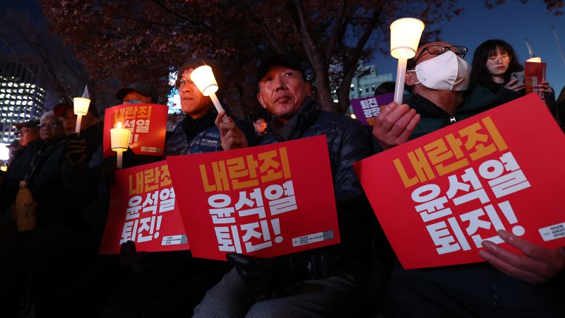 featured image thumbnail for post South Korea martial law a painful reminder of how easily democracy can be threatened, protesters say