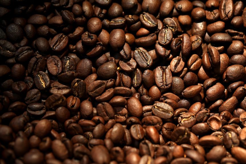 Coffee beans are cooled after being roasted at Red Whale Coffee in San Rafael, California.