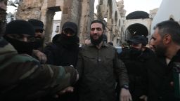 ahmad al-sharaa, formerly known as abu mohammad al-jolani, is welcomed by supporters before addressing a crowd at the capital's landmark umayyad mosque on december 8.