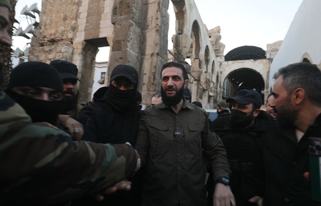 Syria's leader Ahmed al-Sharaa in the Syrian capital Damascus on December 8 after ousting Bashar Al Assad.