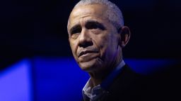 CHICAGO, ILLINOIS - DECEMBER 05: Former President Barack Obama addresses the Obama Foundation's 2024 Democracy Forum on December 05, 2024 in Chicago, Illinois. The 2024 Democracy Forum focused on "pluralism" and exploring how diverse communities can work together. (Photo by Scott Olson/Getty Images)